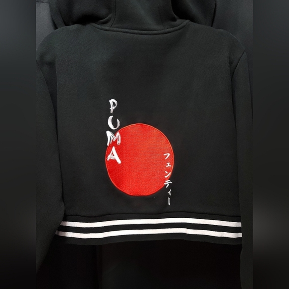 Puma By Rihanna Fenty Rising Sun Lace-Up Hoodie Sweatshirt - Picture 2 of 8